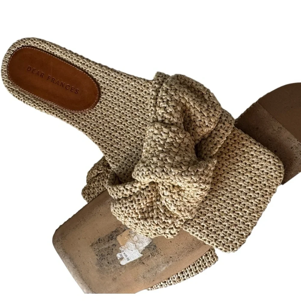 Dear Frances Knot‎ Slide Sandal Slides in Seagrass 42 11
